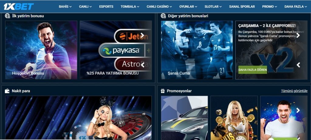 1xbet promosyon kodu kullanma